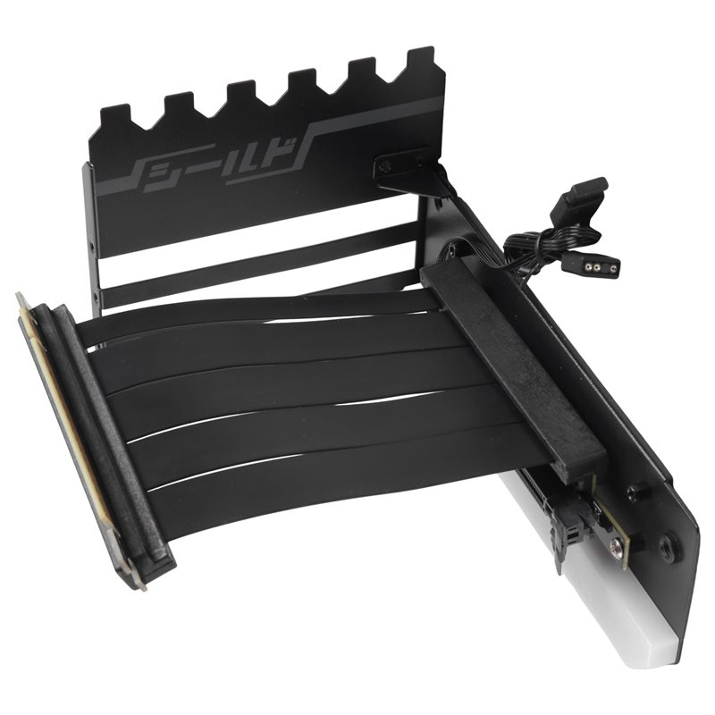 Pcie 4.0 X16 Riser Cable 90 Degree - Support de montage vertical efficace pour