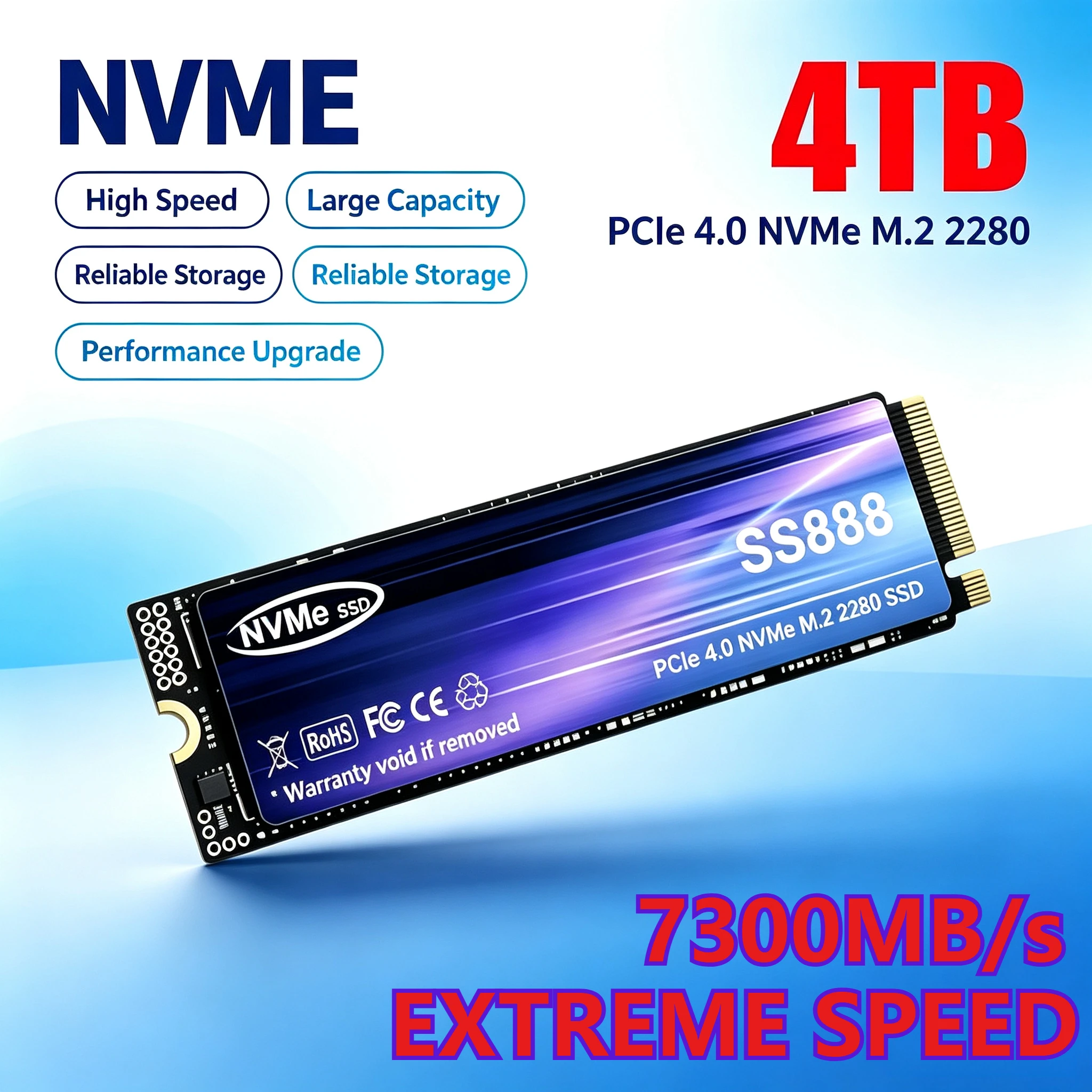 M.2 Nvme 4Tb Pcie 4.0 Ssd - Nouveau disque dur SSD M.2 SS888,