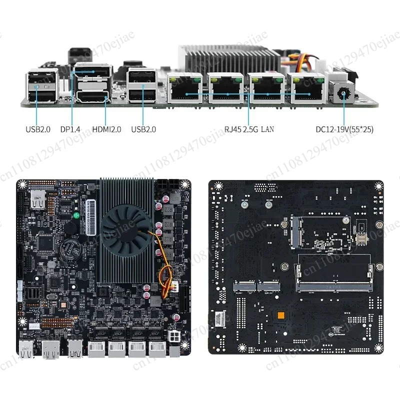 Nas Motherboard N100 6 Sata - Carte mère NAS N100 6 baies