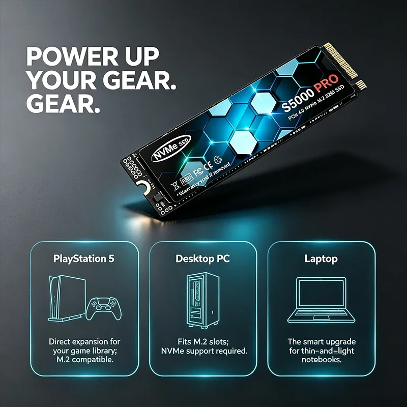 SSD interne S5000 PRO M.2 NVMe - M.2 Nvme 4Tb Pcie 4.0 Ssd avis et prix