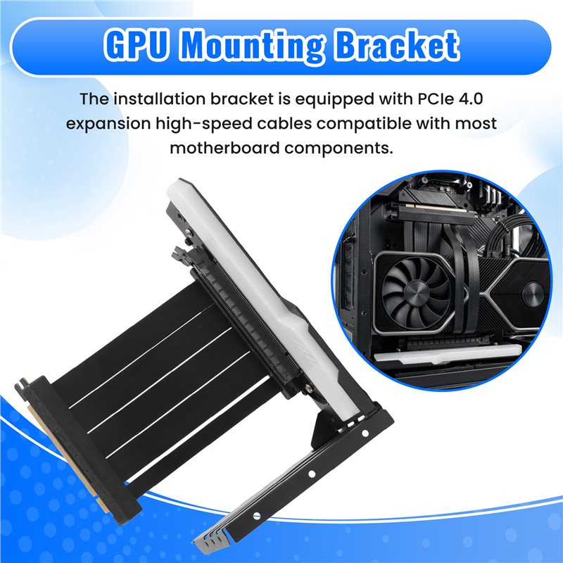 Support de montage vertical ef - Pcie 4.0 X16 Riser Cable 90 Degree avis et prix