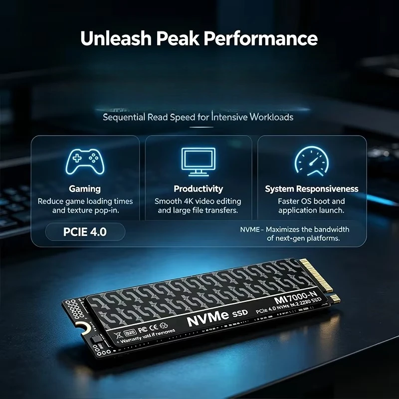 MI7000N 500GB 1TB 2TB 4TB M.2  - M.2 Nvme 4Tb Pcie 4.0 Ssd avis et prix