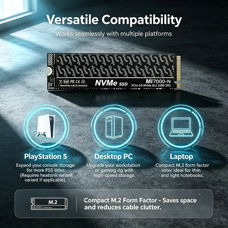 MI7000N 500GB 1TB 2TB 4TB M.2  - M.2 Nvme 4Tb Pcie 4.0 Ssd avis et prix