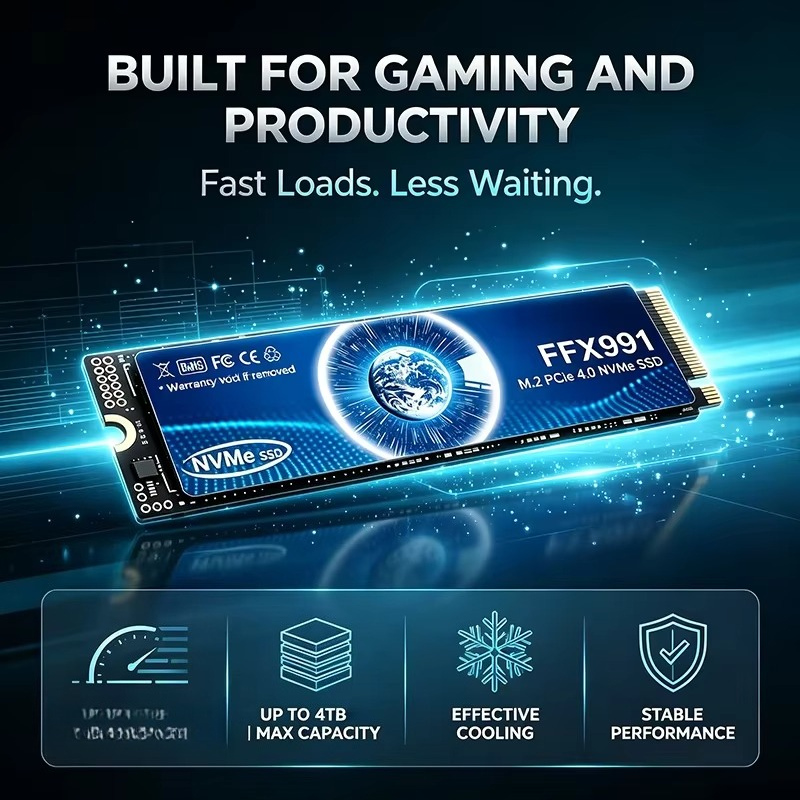 FFX991 M.2 NVMe PCIe 4.0 SSD i - M.2 Nvme 4Tb Pcie 4.0 Ssd avis et prix