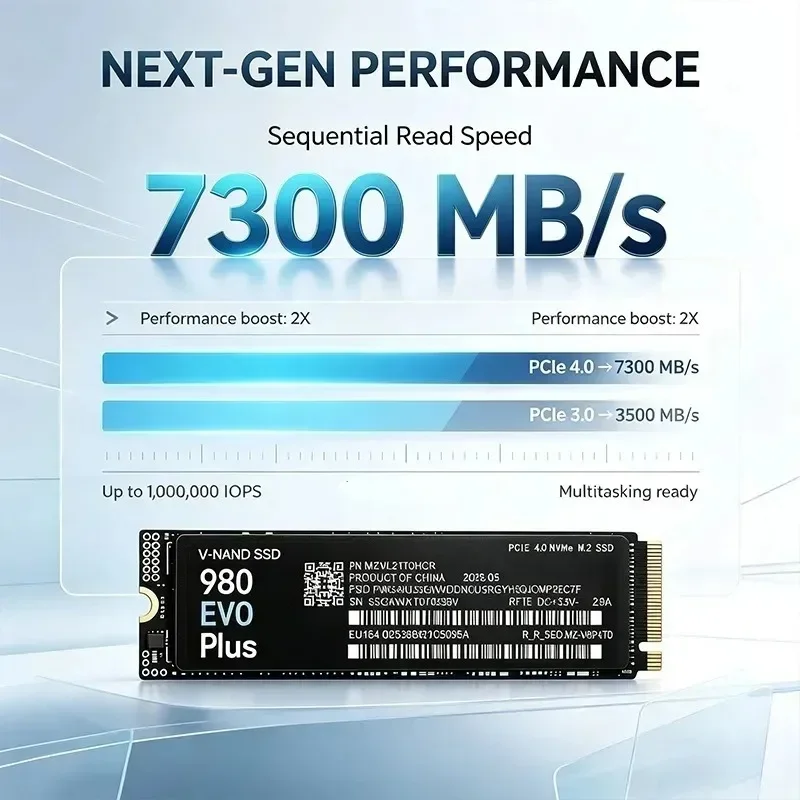 980 EVO Plus M.2 2280 NVMe PCI - M.2 Nvme 4Tb Pcie 4.0 Ssd avis et prix