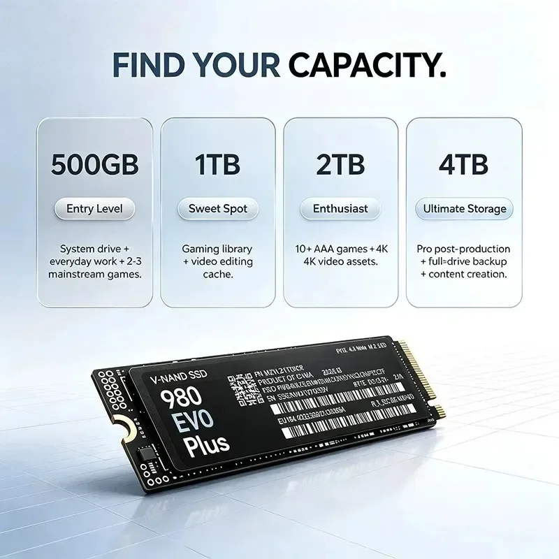 980 EVO Plus M.2 2280 NVMe PCI - M.2 Nvme 4Tb Pcie 4.0 Ssd avis et prix