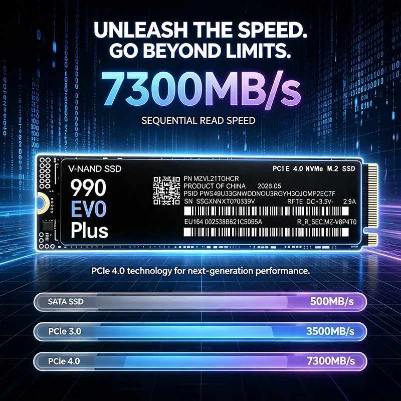 SSD M.2 NVMe 990 EVO Plus 500  - M.2 Nvme 4Tb Pcie 4.0 Ssd avis et prix
