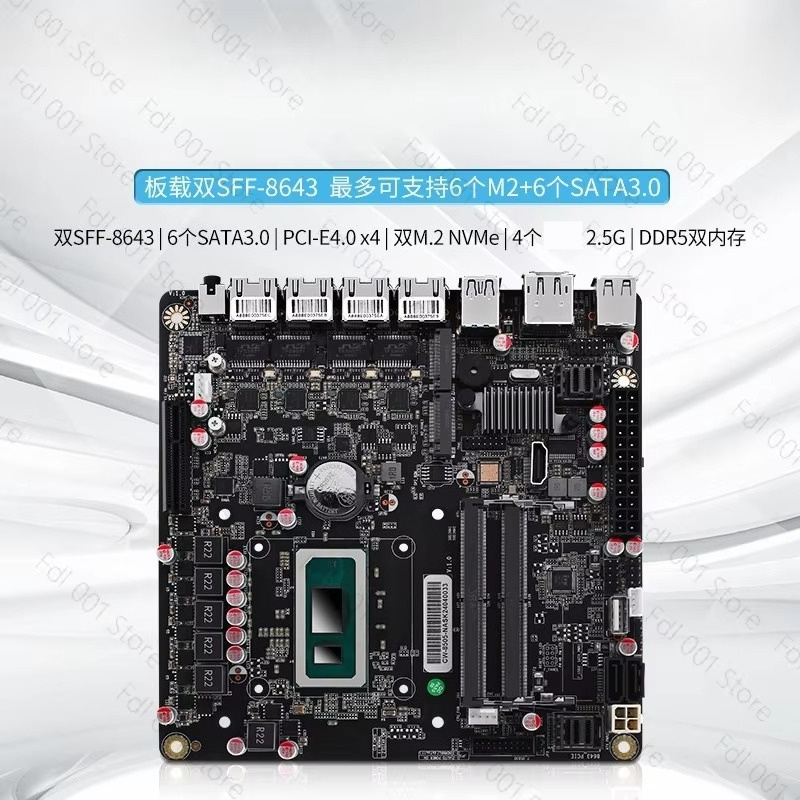 Carte mère NAS N5105 8505 N100 - Nas Motherboard N100 6 Sata avis et prix
